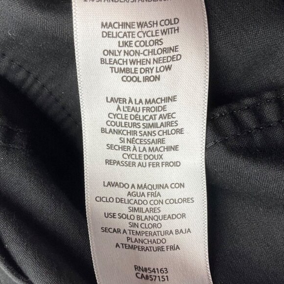 Calvin Klein Womens 8 Black Wide-Leg Cargo Pants High Waist Relaxed - Picture 6 of 12